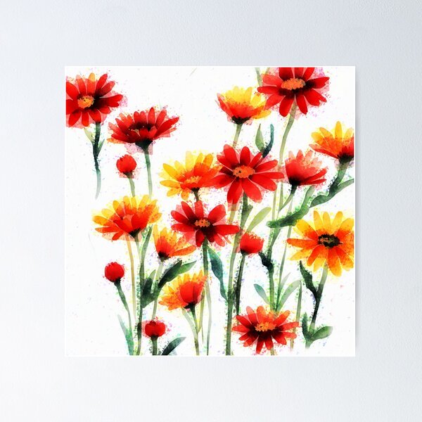 Item preview, The Flowers Daisies designed and sold by Helios Be. Lavsh.