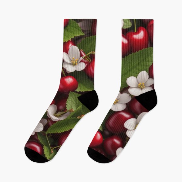 Item preview, Seamless Patterned Coquette Flowers and Cherries  designed and sold by JoeZigns81.