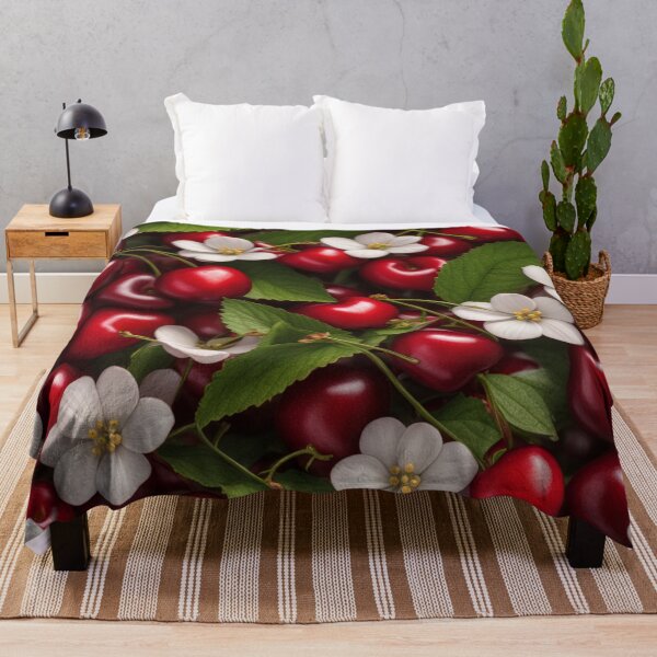 Item preview, Seamless Patterned Coquette Flowers and Cherries designed and sold by JoeZigns81.