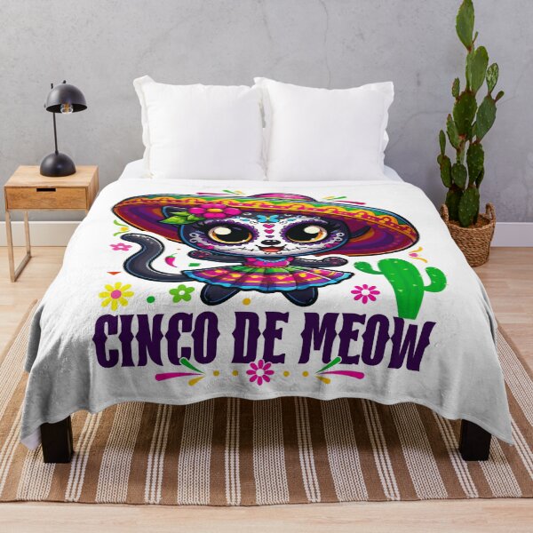 Item preview, Funny Cinco DE Meow Cat Pet Lover - Cinco DE Mayo Gift for Women designed and sold by JUSTBEELEGANT.