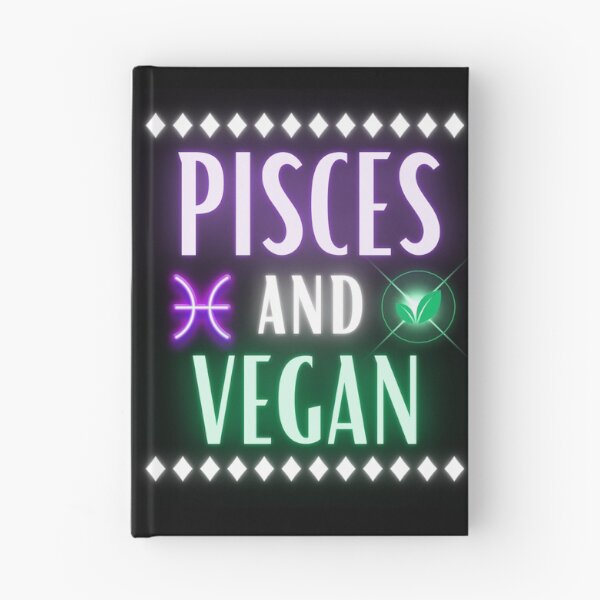 Item preview, Pisces and Vegan Neon Retro Style designed and sold by MysticZodiac.