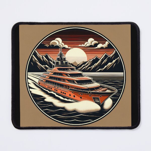 Item preview, Coral Yacht: Aristocratic Adventure in Pop Art designed and sold by ByDigitalDream.