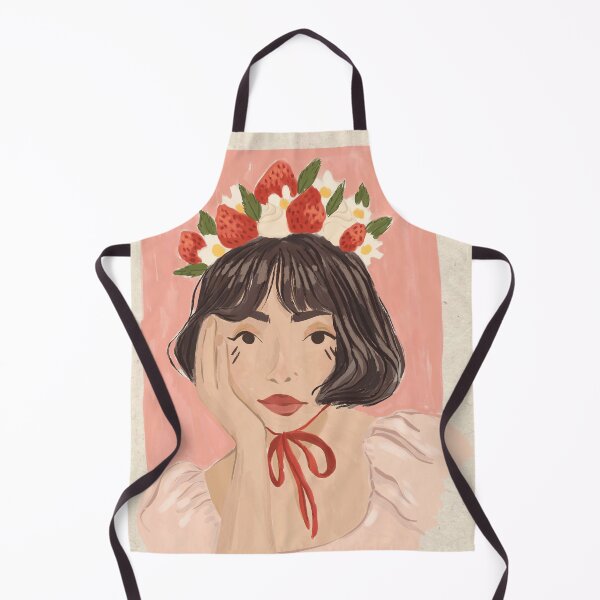 Item preview, Strawberry Crown Girl - Illustration designed and sold by Pilar Bidó.