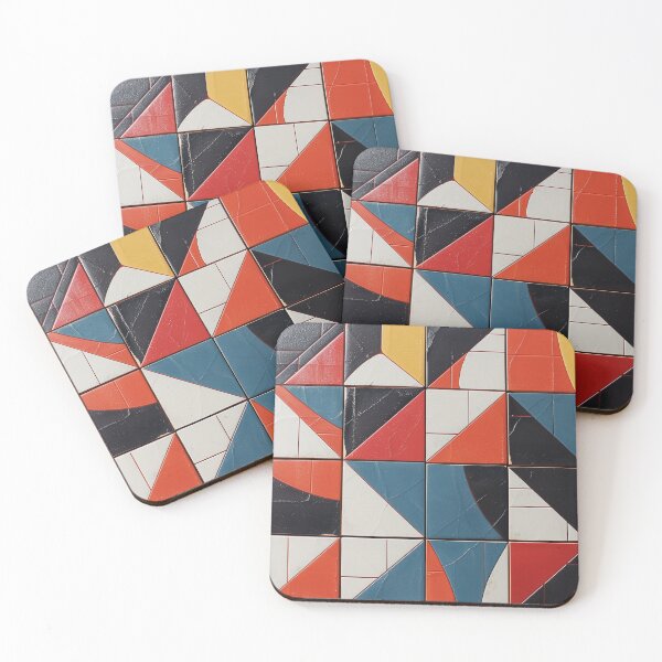 Item preview, Geometric Harmony: Textured Triangles Mural designed and sold by Chreggie.