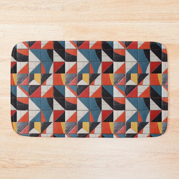 Item preview, Geometric Harmony: Textured Triangles Mural designed and sold by Chreggie.