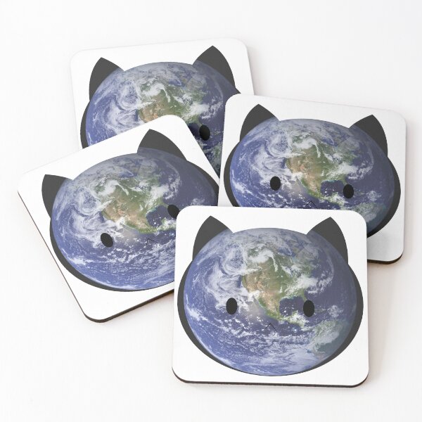 Item preview, Cat planet earth: astronomy funny different sticker vintage cute art designed and sold by ThinaArte.