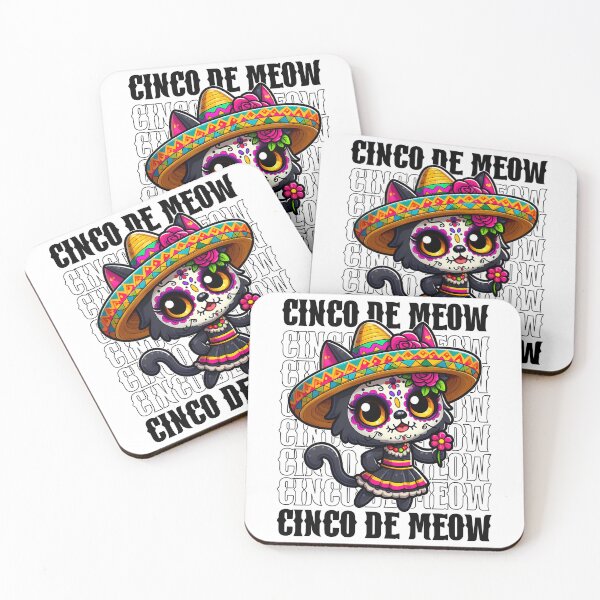 Item preview, Funny Cinco DE Meow Cat Pet Lover - Cinco DE Mayo Gift for Women designed and sold by JUSTBEELEGANT.