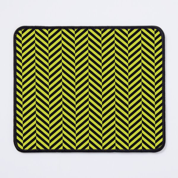 Item preview, Acid Green and black herringbone pattern designed and sold by LinDraws.