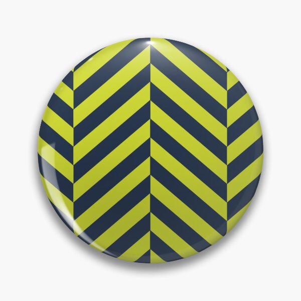 Item preview, Acid green and dark blue herringbone pattern designed and sold by LinDraws.