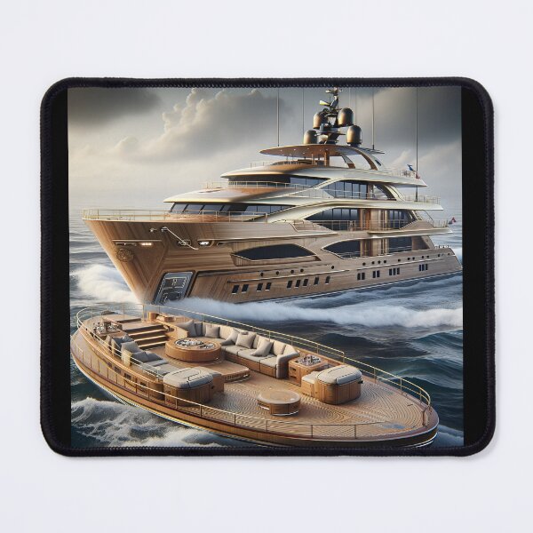 Item preview, Golden Yacht: Nautical Dreams in Rustic Elegance designed and sold by ByDigitalDream.