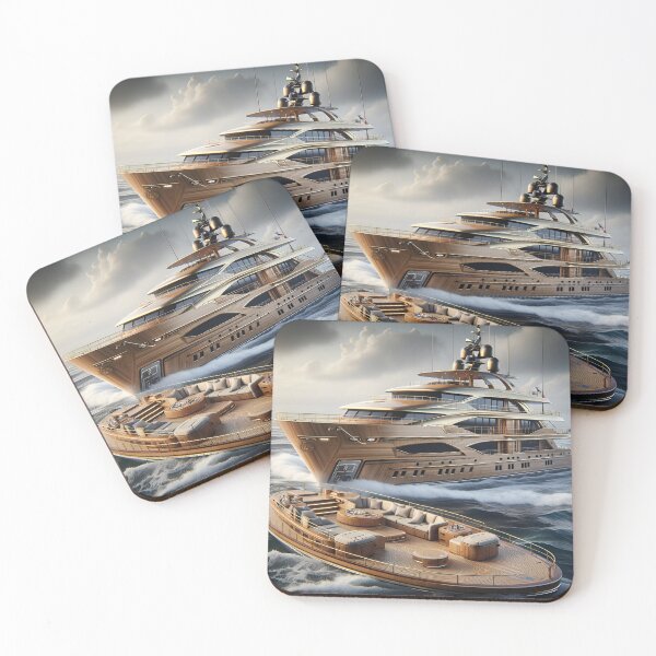 Item preview, Golden Yacht: Nautical Dreams in Rustic Elegance designed and sold by ByDigitalDream.