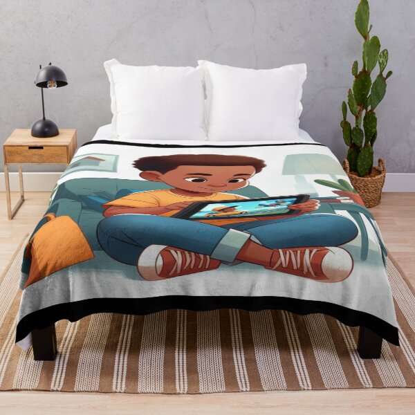Item preview, African-American Child Happy Reading Wall Art and Puzzle designed and sold by Cupideros.