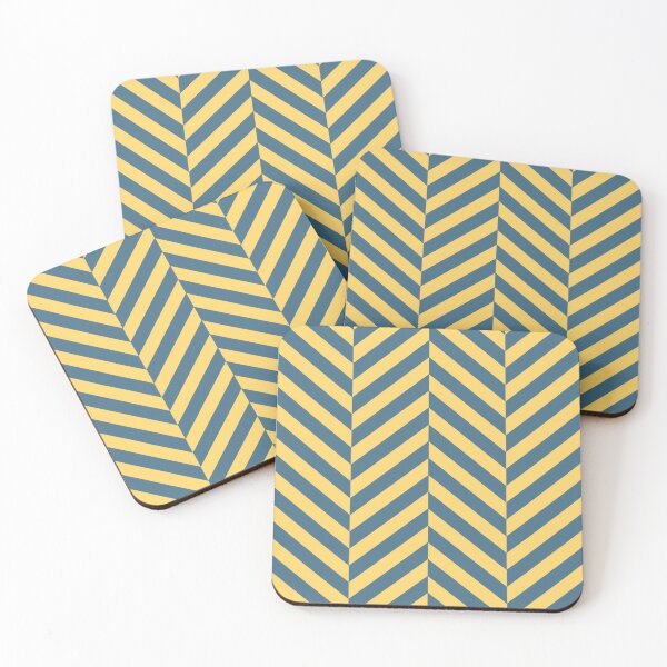 Item preview, Deep pine and yellow herringbone pattern designed and sold by LinDraws.
