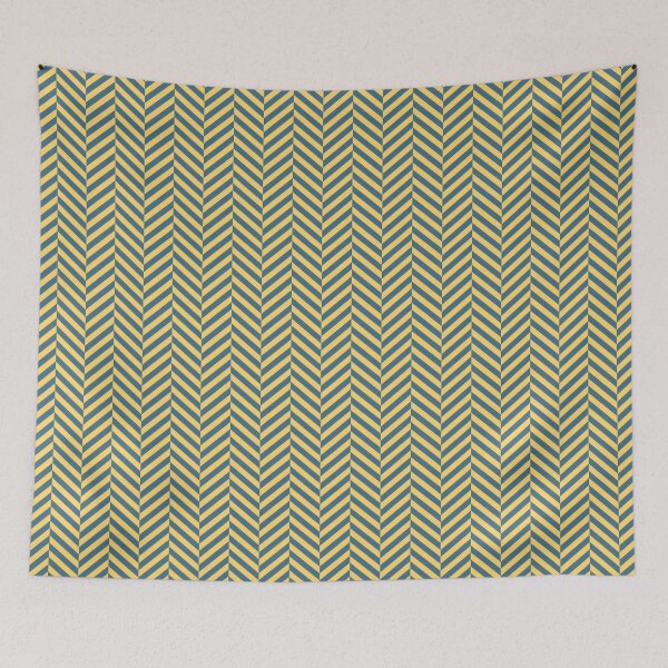 Item preview, Deep pine and yellow herringbone pattern designed and sold by LinDraws.