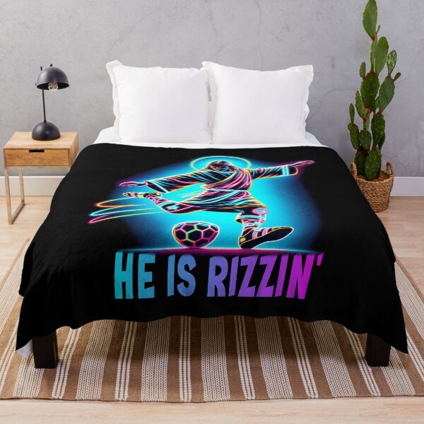 Item preview, He Is Rizzin Religious Christian Soccer Lover Jesus Meme designed and sold by Chmielayka.