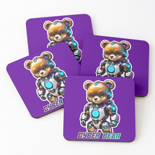 Item preview, Cool Cyberpunk Cyborg Bear designed and sold by TheArtOfPat.