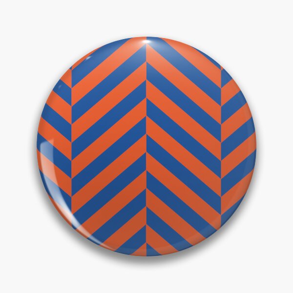 Item preview, Blue and orange herringbone pattern designed and sold by LinDraws.