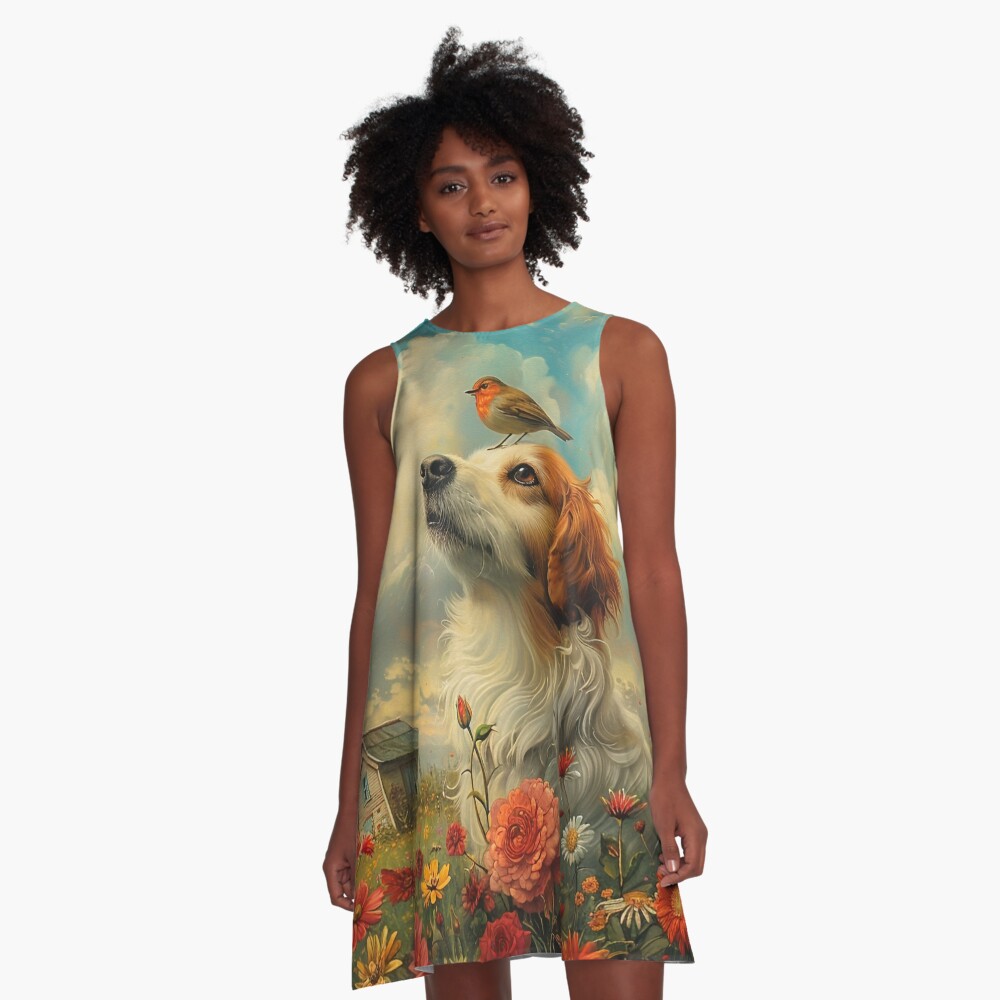 Item preview, A-Line Dress designed and sold by phatpuppyart.