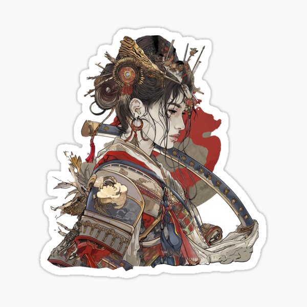 Female Warrior Sticker