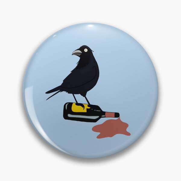 Aperçu de l'œuvre Drunk Crow - De la collection Crime Crow créée et vendue par Leaky Doodle.