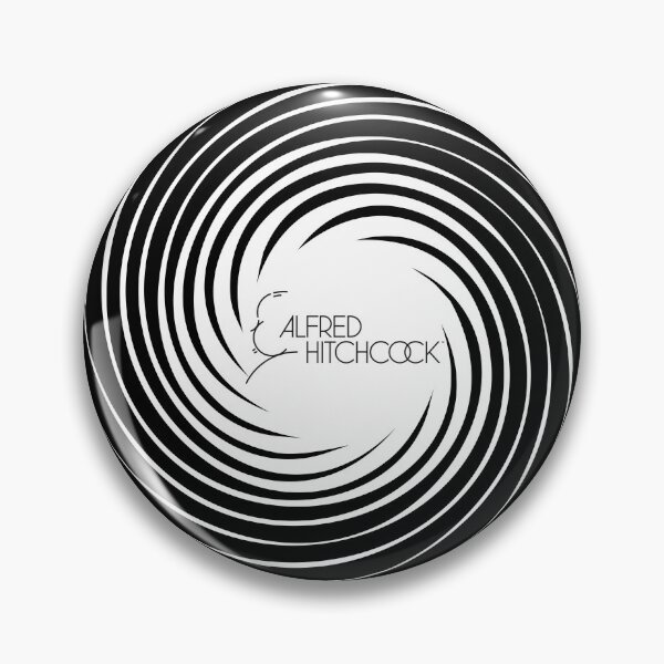 Item preview, Black and white of Alfred Hitchcock, known for his suspenseful movies, with a stern expression designed and sold by ARTSYILA.