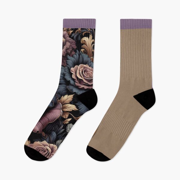 Item preview, Dark Dusty Mauve & Midnight Blue Roses & Baroque designed and sold by DesignsByPrnces.