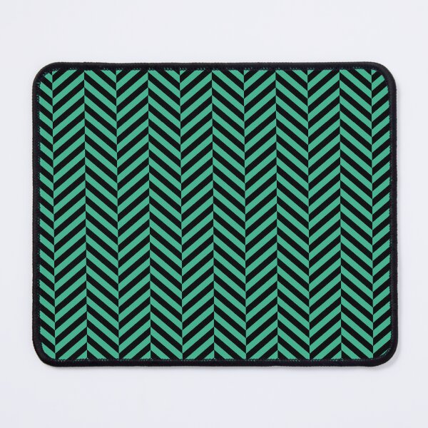 Item preview, Green emerald and black herringbone pattern designed and sold by LinDraws.