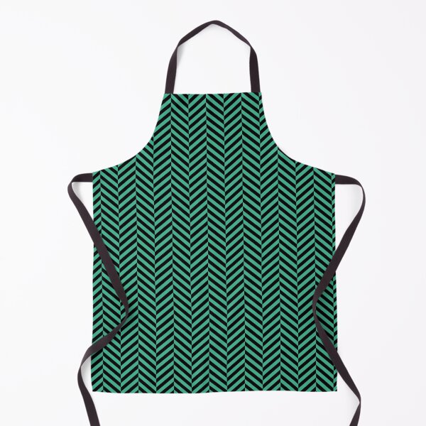 Item preview, Green emerald and black herringbone pattern designed and sold by LinDraws.