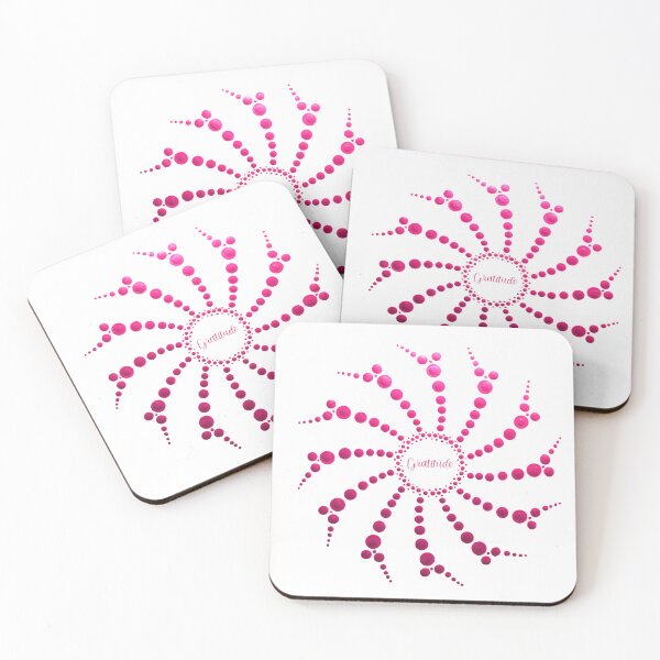 Item preview, Gratitude Pink Dot Mandala Sunburst designed and sold by Cardiff Creative.