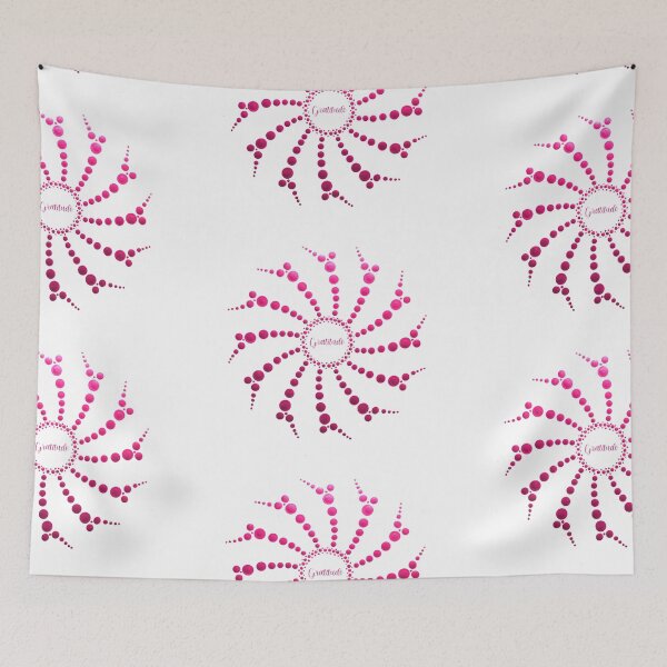 Item preview, Gratitude Pink Dot Mandala Sunburst designed and sold by Cardiff Creative.