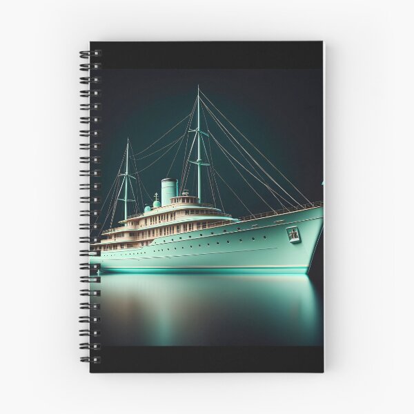 Item preview, Seafoam Majesty Yacht: Vibrant Historical Styling designed and sold by ByDigitalDream.