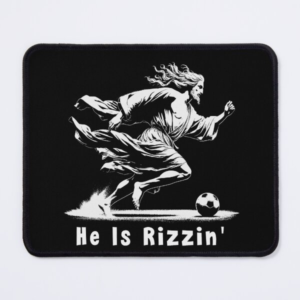 Item preview, He Is Rizzin Religious Christian Soccer Lover Jesus Meme designed and sold by Chmielayka.