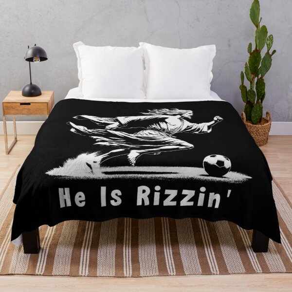 Item preview, He Is Rizzin Religious Christian Soccer Lover Jesus Meme designed and sold by Chmielayka.