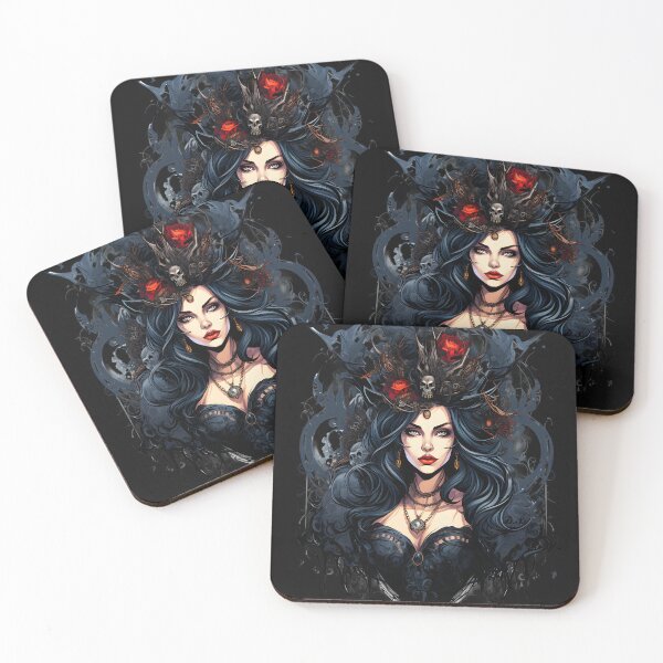 Item preview, Seductive Dark Beauty in Black Dress designed and sold by DarkScienses.