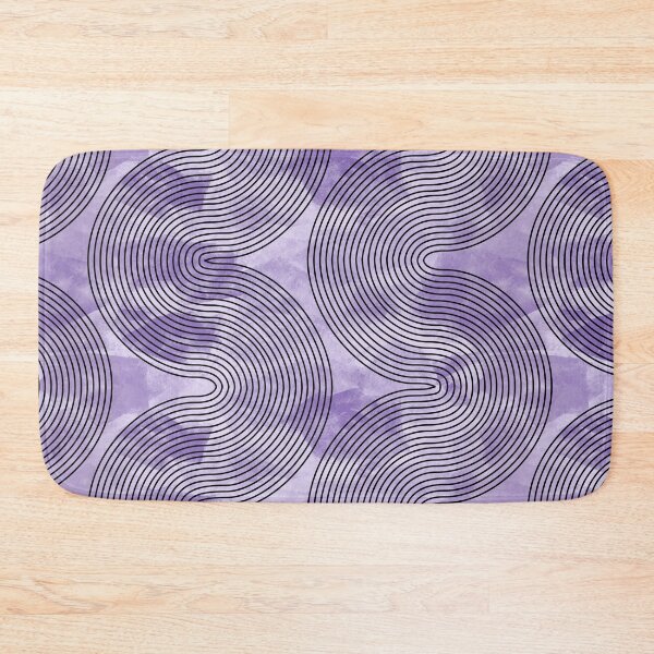 Item preview, muted vertical waves - black on violet designed and sold by kobyakov.