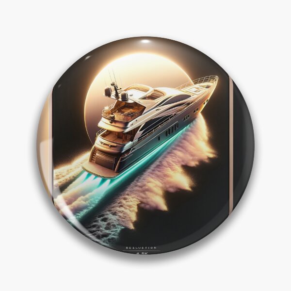 Item preview, Sunkissed Yacht: Pearlescent Dream in Dynamic Atmosphere designed and sold by ByDigitalDream.