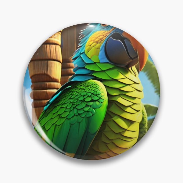 Item preview, Beach Bar Green Parrot designed and sold by MatrixTattoo.
