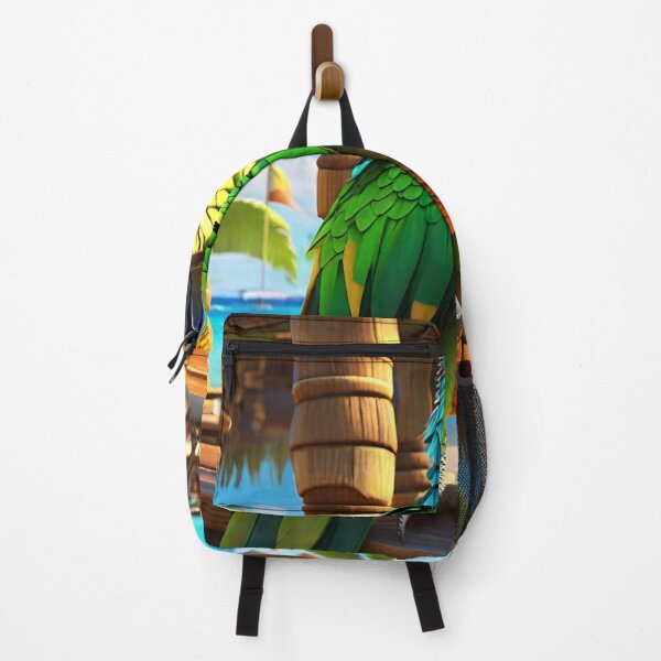 Item preview, Beach Bar Green Parrot designed and sold by MatrixTattoo.