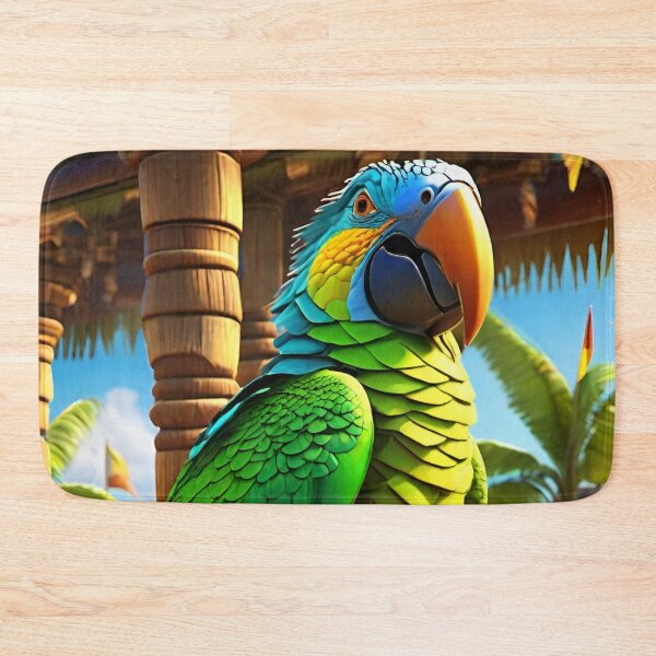 Item preview, Beach Bar Green Parrot designed and sold by MatrixTattoo.