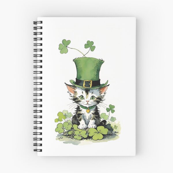 Item preview, St Patrick’s day kitten designed and sold by GreersGallery.