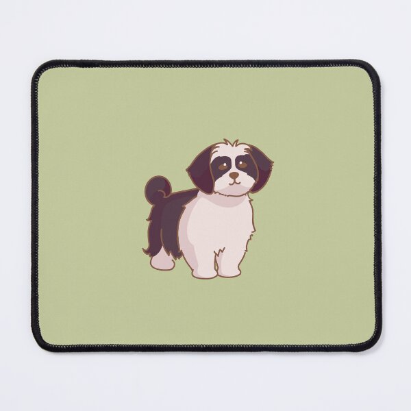 Item preview, Simple black and white Shih Tzu designed and sold by PupBubble Art.