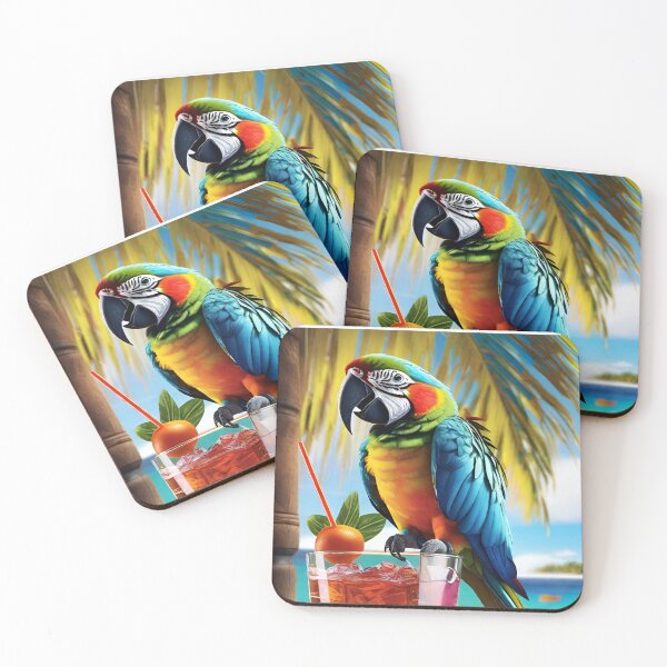 Item preview, Tiki Bar Parrot designed and sold by MatrixTattoo.