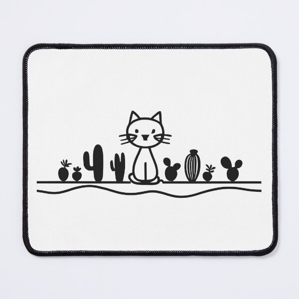 Item preview, cat between cacti designed and sold by jkrphoto.