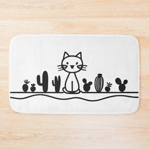 Item preview, cat between cacti designed and sold by jkrphoto.