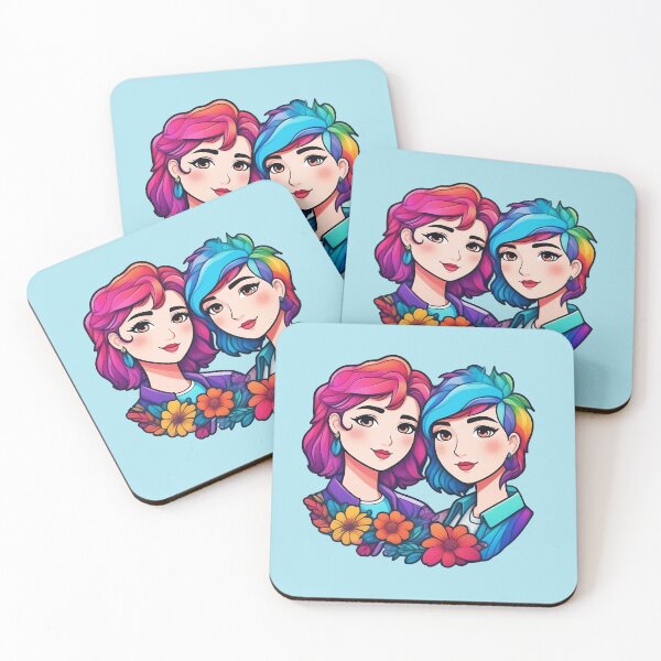 Item preview, LGBTQ+Lesbian Couple in Love, Pride month designed and sold by Cosmicreations1.