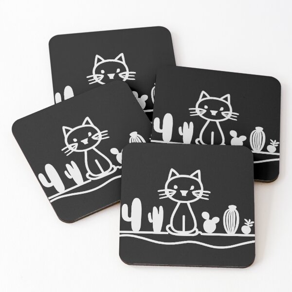 Item preview, cat between cacti designed and sold by jkrphoto.