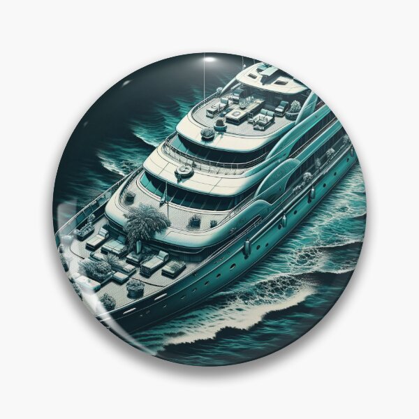 Item preview, Aqua Yacht: Recreational Retreat in Ornate Style designed and sold by ByDigitalDream.