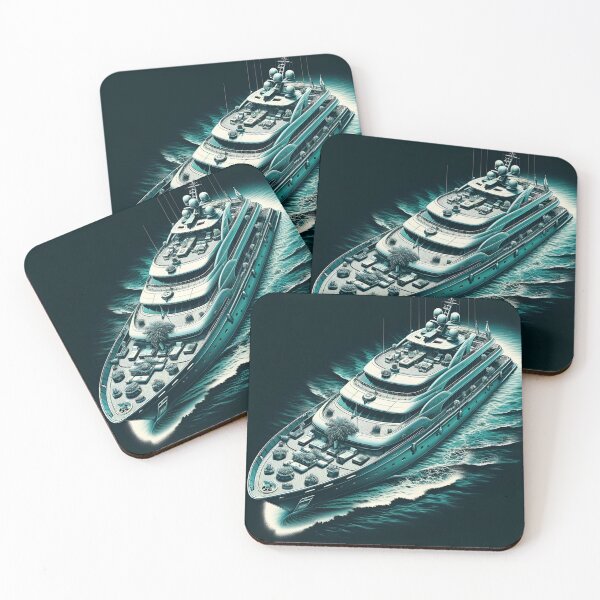 Item preview, Aqua Yacht: Recreational Retreat in Ornate Style designed and sold by ByDigitalDream.