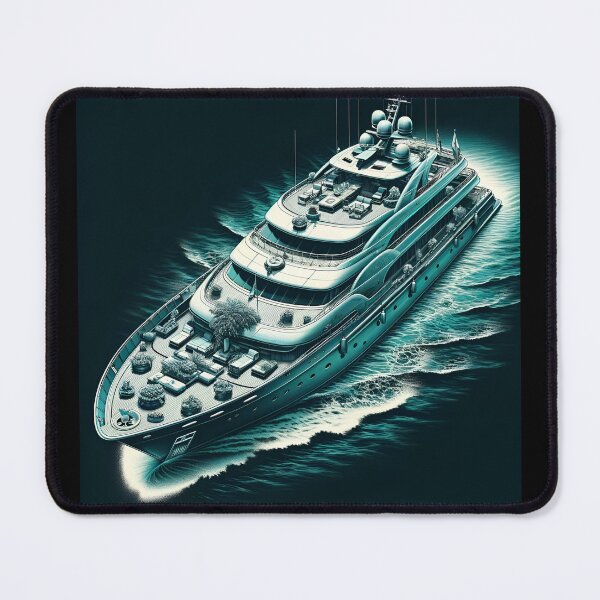 Item preview, Aqua Yacht: Recreational Retreat in Ornate Style designed and sold by ByDigitalDream.