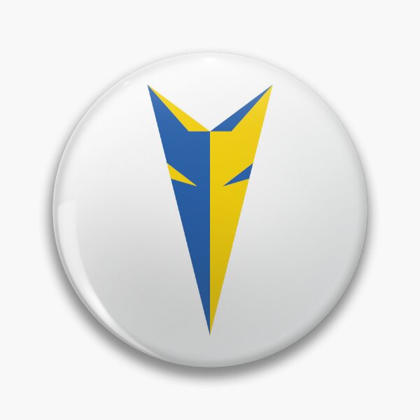 Item preview, Ukrainian Blue & Yellow Fox Head Art on White designed and sold by sleepingdogprod.
